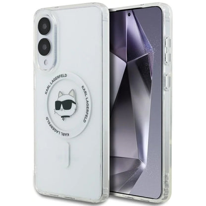Θήκη MagSafe για Samsung Galaxy S25 Edge S937, Karl Lagerfeld, IML Choupette's Head, Λευκή