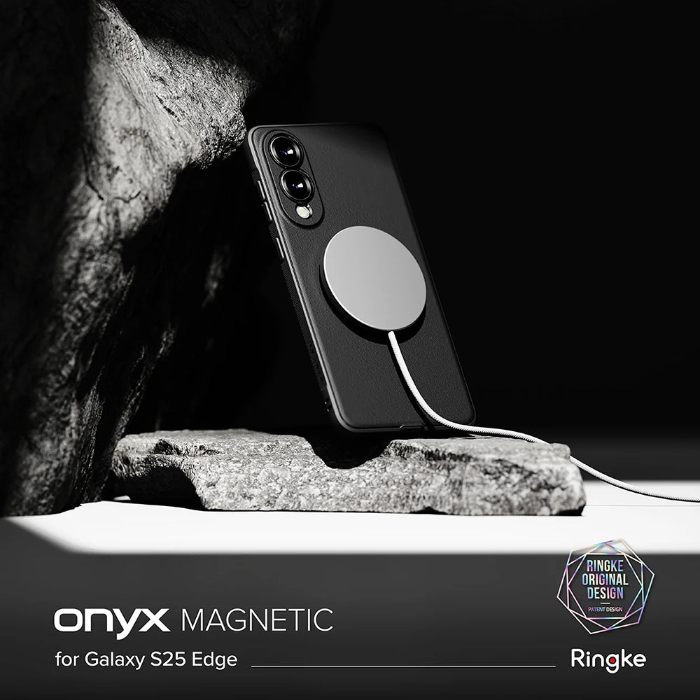 Θήκη MagSafe για Samsung Galaxy S25 Edge S937, Ringke, Onyx, Μαύρο