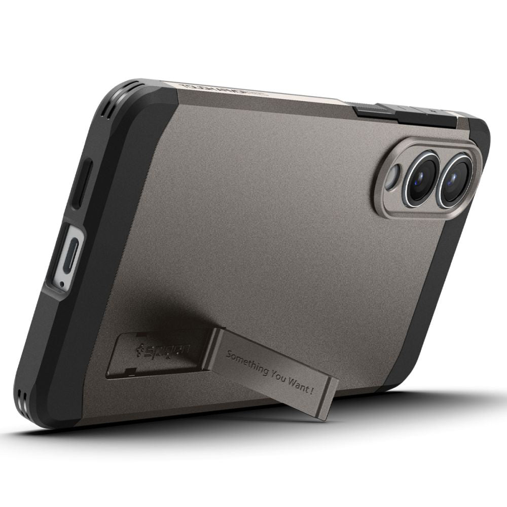 Θήκη MagSafe για Samsung Galaxy S25 Edge S937, Spigen, Tough Armor, Γκρι ACS09423