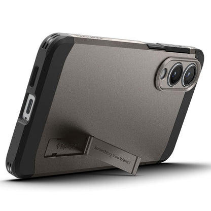 Θήκη MagSafe για Samsung Galaxy S25 Edge S937, Spigen, Tough Armor, Γκρι ACS09423