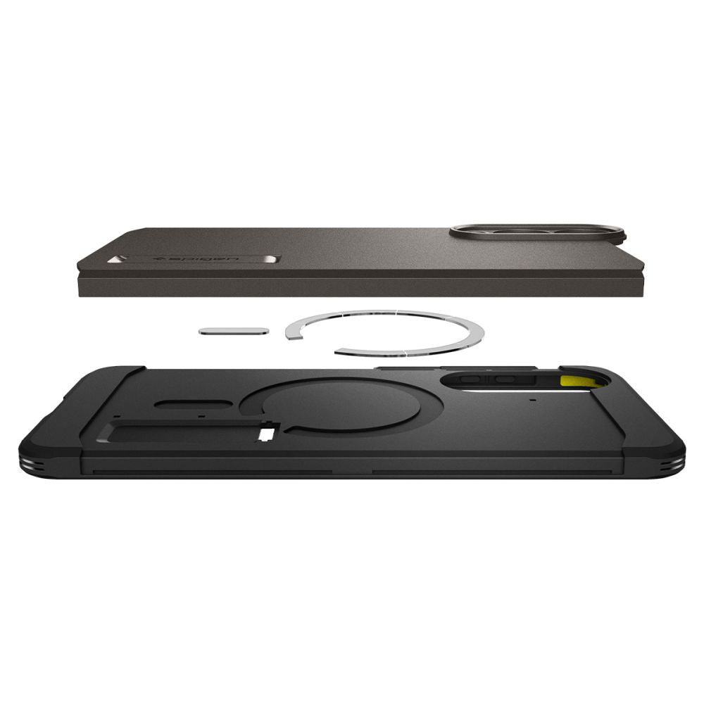 Θήκη MagSafe για Samsung Galaxy S25 Edge S937, Spigen, Tough Armor, Γκρι ACS09423