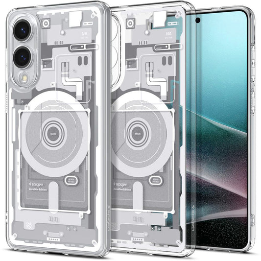 Θήκη MagSafe για Samsung Galaxy S25 Edge S937, Spigen, Ultra Hybrid Zero One, Λευκή ACS09417