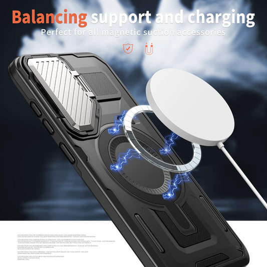Θήκη MagSafe για Samsung Galaxy S25 Edge S937, Techsuit, CamVault, Μαύρο