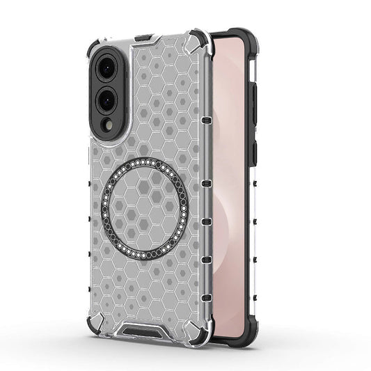 Θήκη MagSafe για Samsung Galaxy S25 Edge S937, Techsuit, HoneyComb Shield, Λευκό
