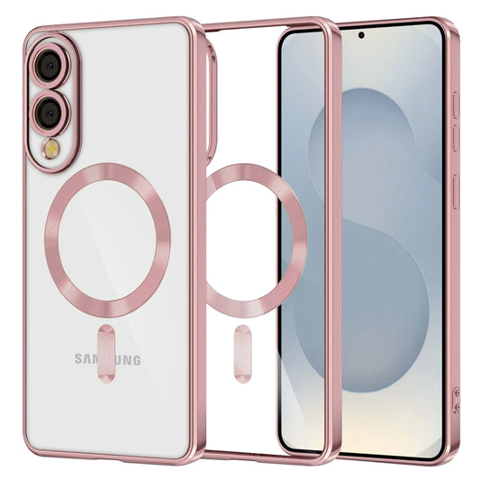 Θήκη MagSafe για Samsung Galaxy S25 Edge S937, Techsuit, Luxury Crystal, Ροζ