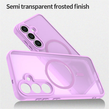 MagSafe Case for Samsung Galaxy S25 FE, Techsuit, HaloFrost II, Pink