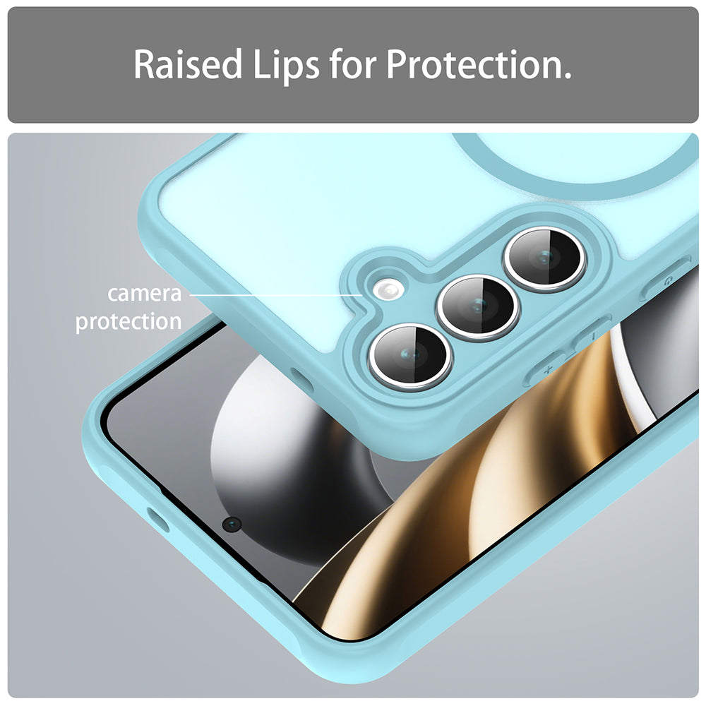Θήκη MagSafe για Samsung Galaxy S25 FE, Techsuit, HaloFrost II, Ανοιχτό Πράσινο
