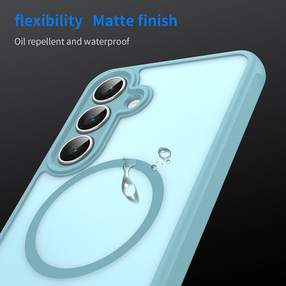 Θήκη MagSafe για Samsung Galaxy S25 FE, Techsuit, HaloFrost II, Ανοιχτό Πράσινο