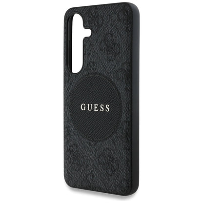 Θήκη MagSafe για Samsung Galaxy S25+ S936, Guess, 4G Circle Classic Logo, Μαύρη