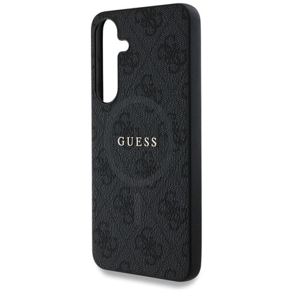 Θήκη MagSafe για Samsung Galaxy S25+ S936, Guess, 4G Ring Classic Logo, Μαύρη