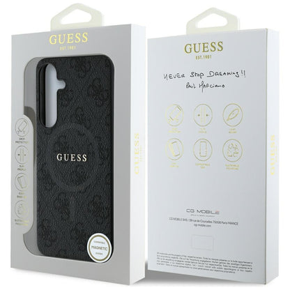 Θήκη MagSafe για Samsung Galaxy S25+ S936, Guess, 4G Ring Classic Logo, Μαύρη