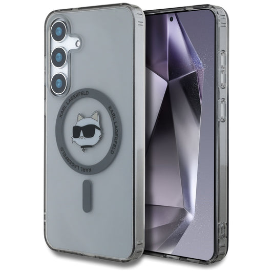 Θήκη MagSafe για Samsung Galaxy S25+ S936, Karl Lagerfeld, IML Choupette's Head, Μαύρη