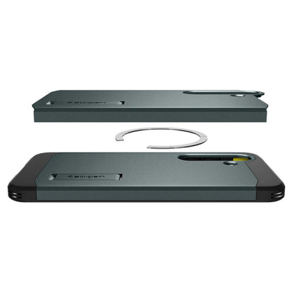 Θήκη MagSafe για Samsung Galaxy S25+ S936, Spigen, Tough Armor, Πράσινο ACS08989