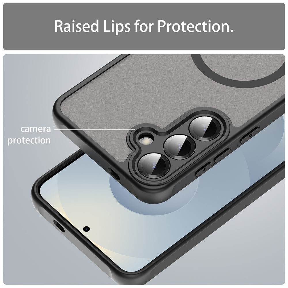 MagSafe Case for Samsung Galaxy S25+ S936, Techsuit, HaloFrost II, Black