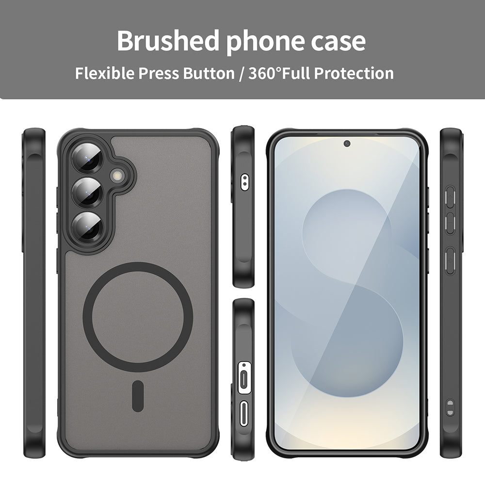 MagSafe Case for Samsung Galaxy S25+ S936, Techsuit, HaloFrost II, Black