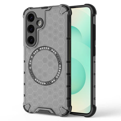 MagSafe Case for Samsung Galaxy S25+ S936, Techsuit, HoneyComb Shield, Black