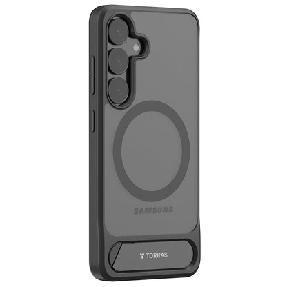 Θήκη MagSafe για Samsung Galaxy S25+ S936, Torras, Pstand, Μαύρο