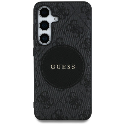 Θήκη MagSafe για Samsung Galaxy S25 S931, Guess, 4G Circle Classic Logo, Μαύρη