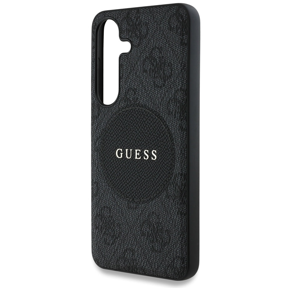 Θήκη MagSafe για Samsung Galaxy S25 S931, Guess, 4G Circle Classic Logo, Μαύρη