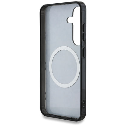 Θήκη MagSafe για Samsung Galaxy S25 S931, Guess, IML Peony On 4G Background, Μαύρη