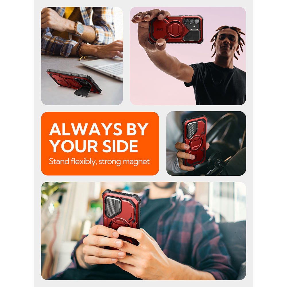 Θήκη MagSafe για Samsung Galaxy S25 S931, i-Blason, ArmorBox, Κόκκινη