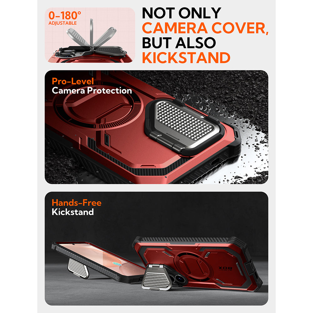 Θήκη MagSafe για Samsung Galaxy S25 S931, i-Blason, ArmorBox, Κόκκινη