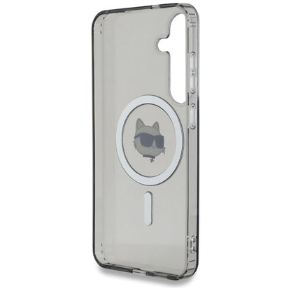MagSafe Case for Samsung Galaxy S25 S931, Karl Lagerfeld, IML Choupette's Head, Black