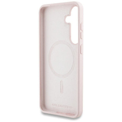 Θήκη MagSafe για Samsung Galaxy S25 S931, Karl Lagerfeld, Silicone Graffiti, Ροζ