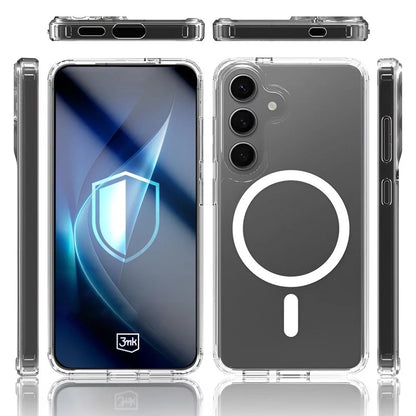 MagSafe Case for Samsung Galaxy S25 S931 / S24 S921, 3MK, Armor MagCase, Transparent