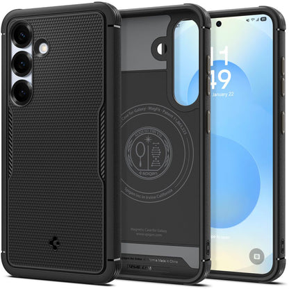 Θήκη MagSafe για Samsung Galaxy S25 S931, Spigen, Core Armor, Ματ Μαύρη