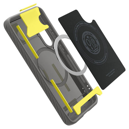 MagSafe Case for Samsung Galaxy S25 S931, Spigen, Rugged Armor, Gray ACS08999