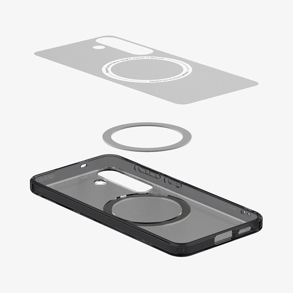 MagSafe Case for Samsung Galaxy S25 S931, Spigen, Ultra Hybrid, Satin Black ACS09005