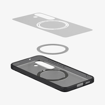 MagSafe Case for Samsung Galaxy S25 S931, Spigen, Ultra Hybrid, Satin Black ACS09005