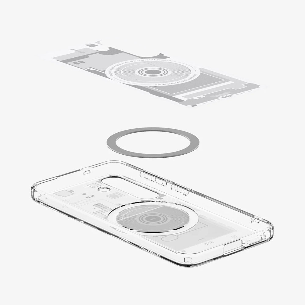 MagSafe Case for Samsung Galaxy S25 S931, Spigen, Ultra Hybrid Zero One, White ACS09004
