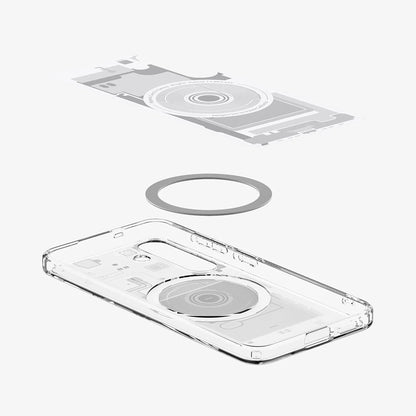 MagSafe Case for Samsung Galaxy S25 S931, Spigen, Ultra Hybrid Zero One, White ACS09004