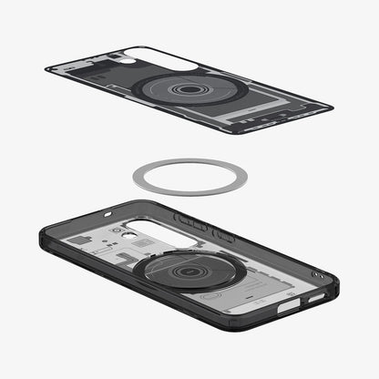 Θήκη MagSafe για Samsung Galaxy S25 S931, Spigen, Ultra Hybrid Zero One, Μαύρη ACS09003