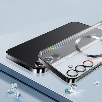 Θήκη MagSafe για Samsung Galaxy S25 S931, Techsuit, Luxury Crystal, Σκούρο Μπλε