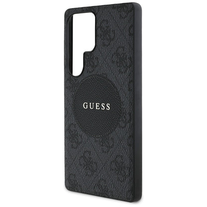 Θήκη MagSafe για Samsung Galaxy S25 Ultra S938, Guess, 4G Circle Classic Logo, Μαύρη