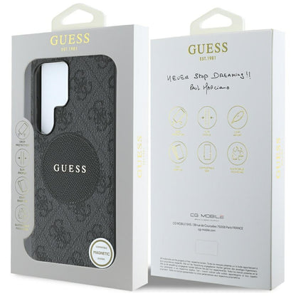 Θήκη MagSafe για Samsung Galaxy S25 Ultra S938, Guess, 4G Circle Classic Logo, Μαύρη