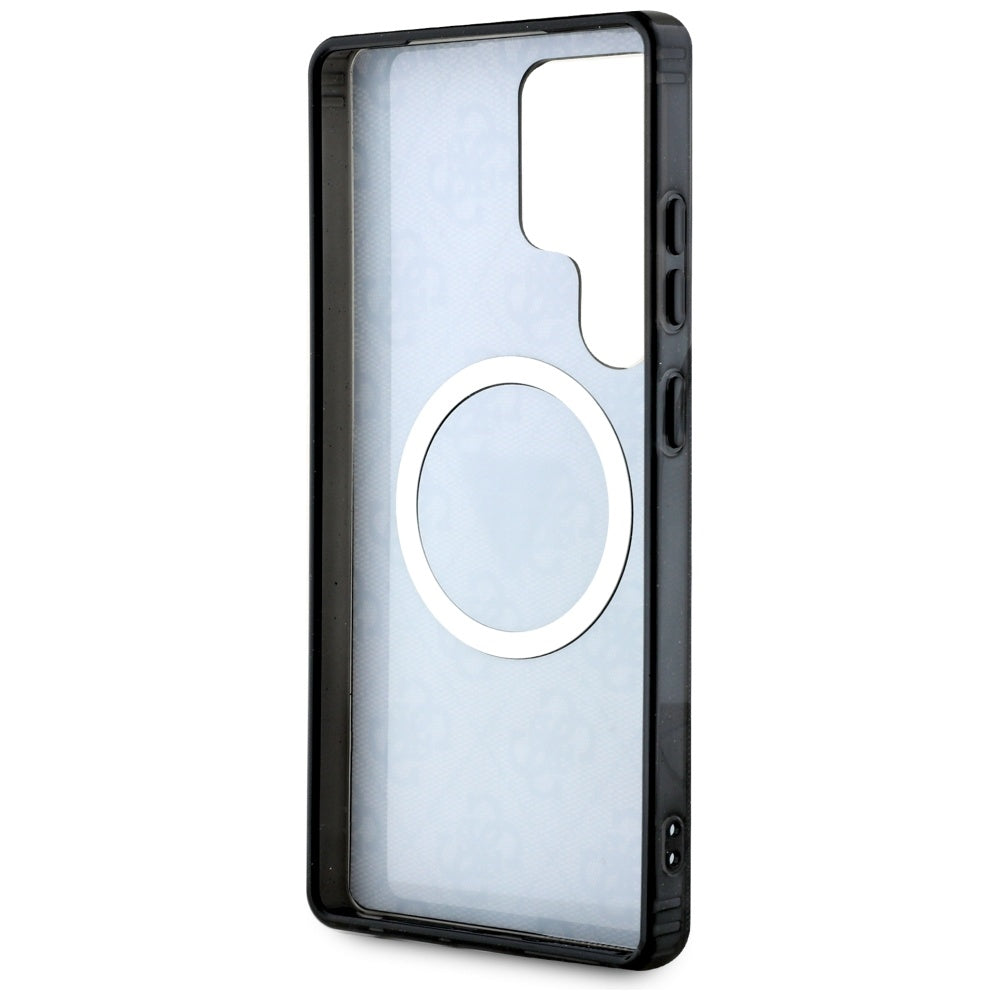 Θήκη MagSafe για Samsung Galaxy S25 Ultra S938, Guess, IML Glitter 4G Circle Triangle, Μαύρη