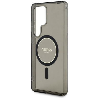 Θήκη MagSafe για Samsung Galaxy S25 Ultra S938, Guess, IML Glitter Circle, Μαύρη