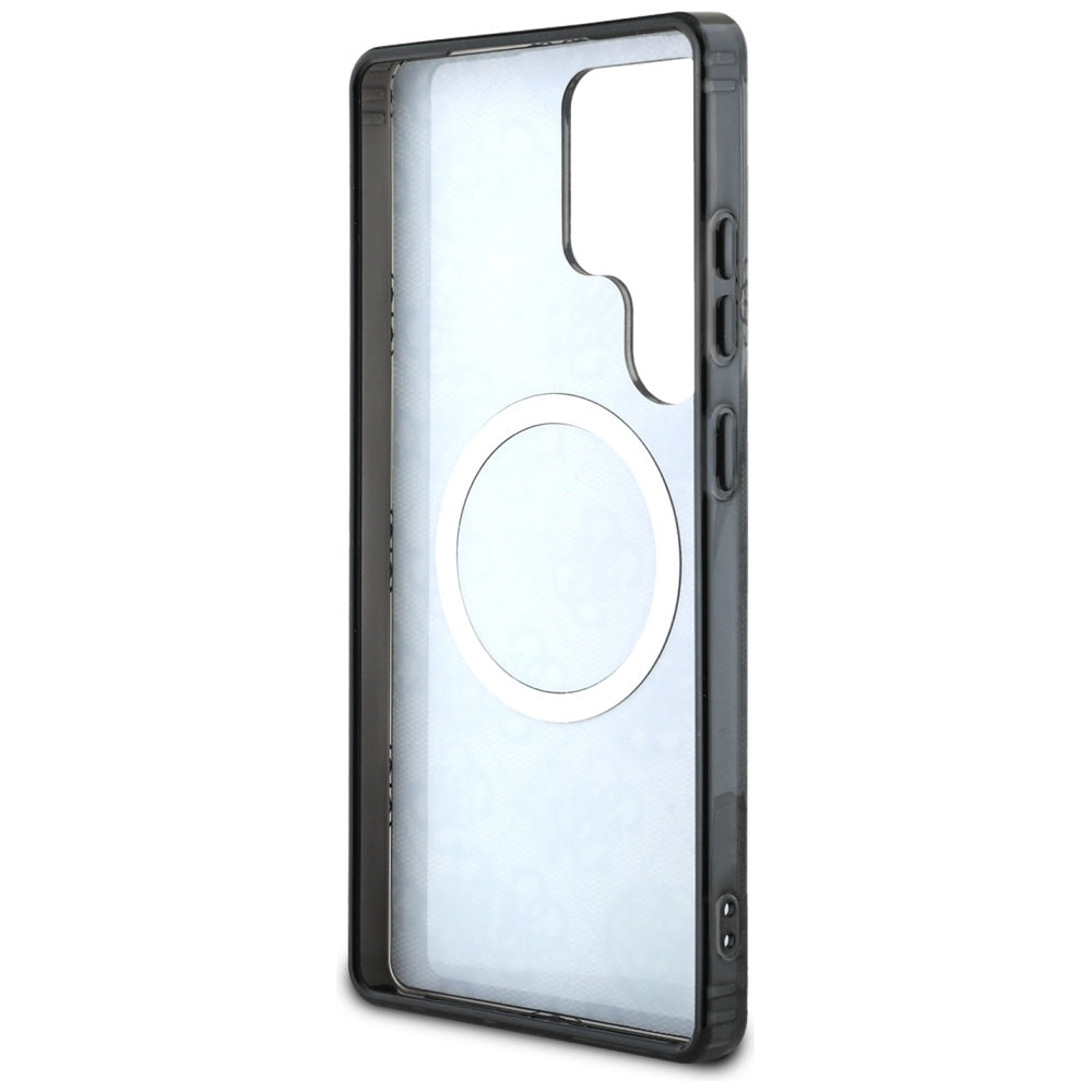 Θήκη MagSafe για Samsung Galaxy S25 Ultra S938, Guess, IML Peony On 4G Background, Μαύρη