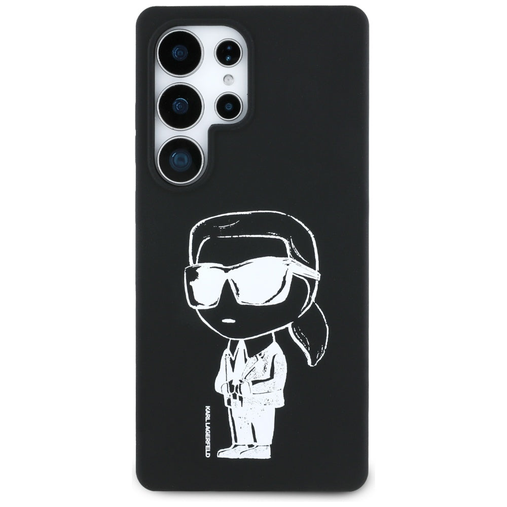 Θήκη MagSafe για Samsung Galaxy S25 Ultra S938, Karl Lagerfeld, Silicone Graffiti, Μαύρη