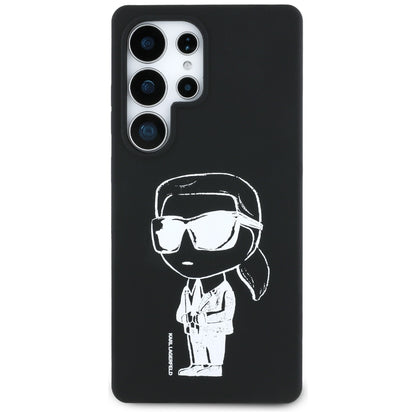 Θήκη MagSafe για Samsung Galaxy S25 Ultra S938, Karl Lagerfeld, Silicone Graffiti, Μαύρη