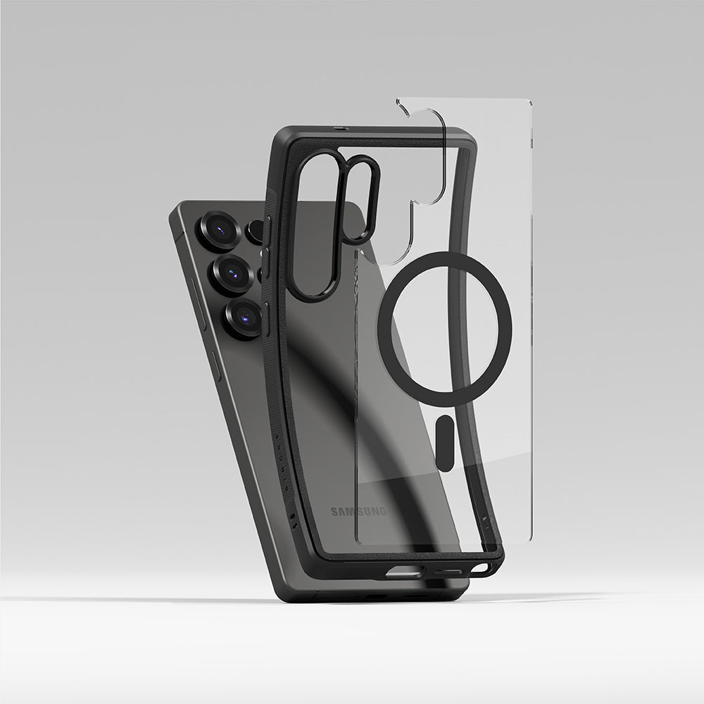 Θήκη MagSafe για Samsung Galaxy S25 Ultra S938, Ringke, Fusion Bold, Μαύρη