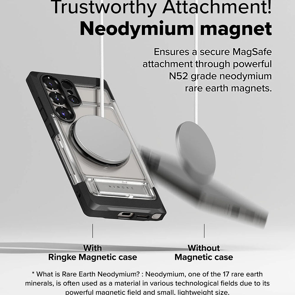 Θήκη MagSafe για Samsung Galaxy S25 Ultra S938, Ringke, UX, Διάφανη