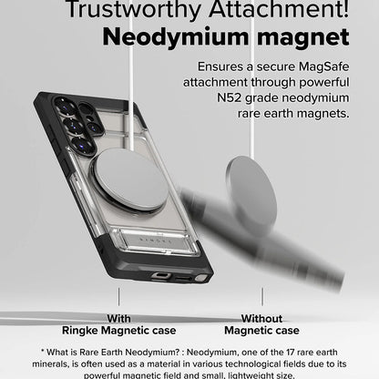 Θήκη MagSafe για Samsung Galaxy S25 Ultra S938, Ringke, UX, Διάφανη