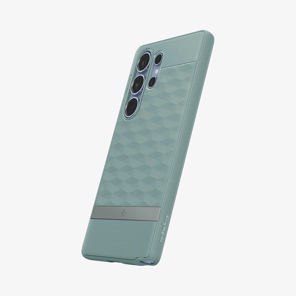 MagSafe Case for Samsung Galaxy S25 Ultra S938, Spigen, Caseology Parallax, Green ACS09053
