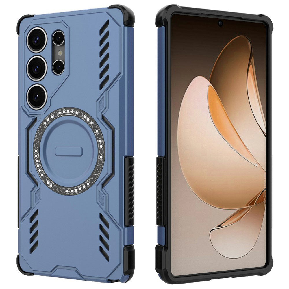 Θήκη MagSafe για Samsung Galaxy S25 Ultra S938, Techsuit, ArmorMag, Μπλε