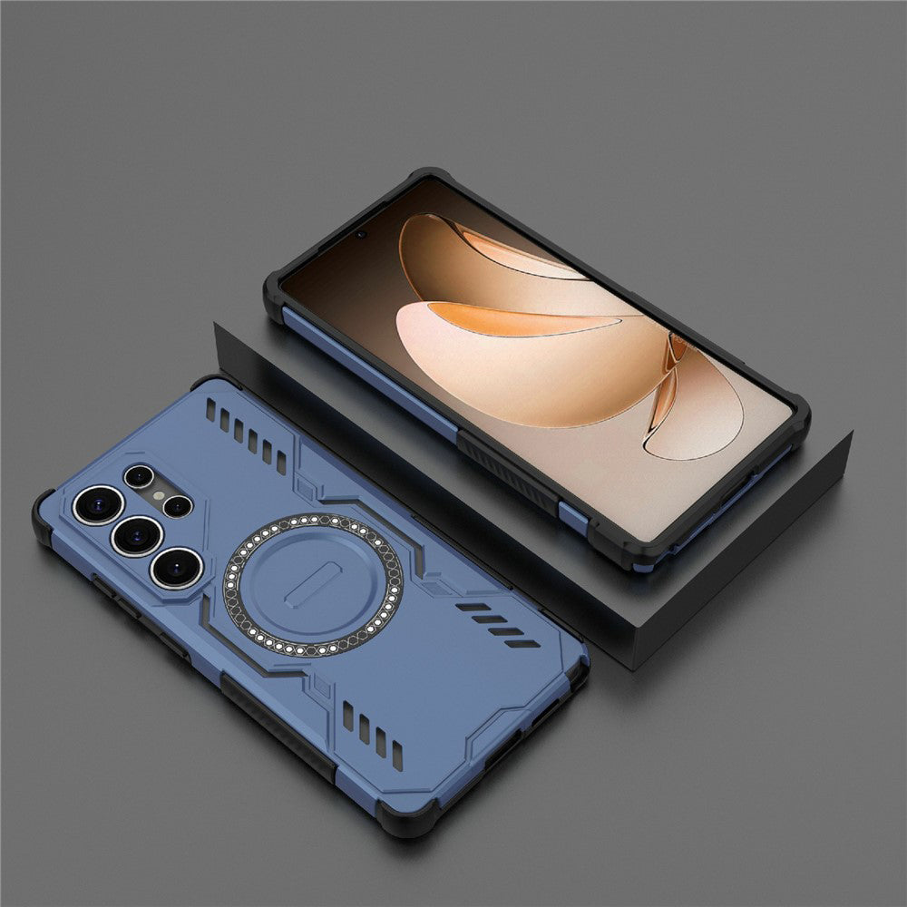 Θήκη MagSafe για Samsung Galaxy S25 Ultra S938, Techsuit, ArmorMag, Μπλε